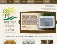 Tablet Screenshot of crestviewfh.com